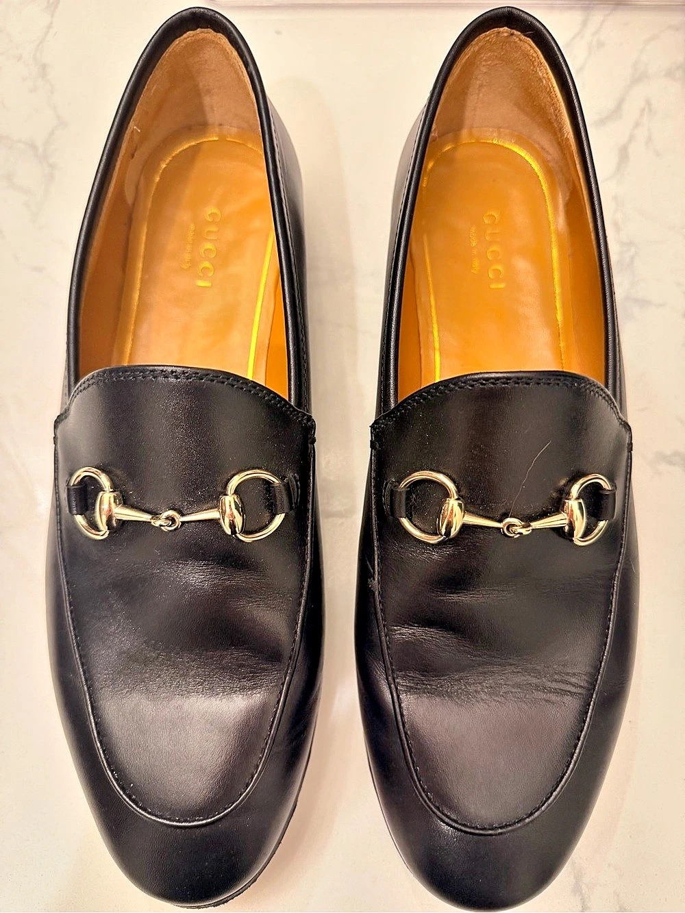 Gucci Jordaan Horsebit Loafers Black